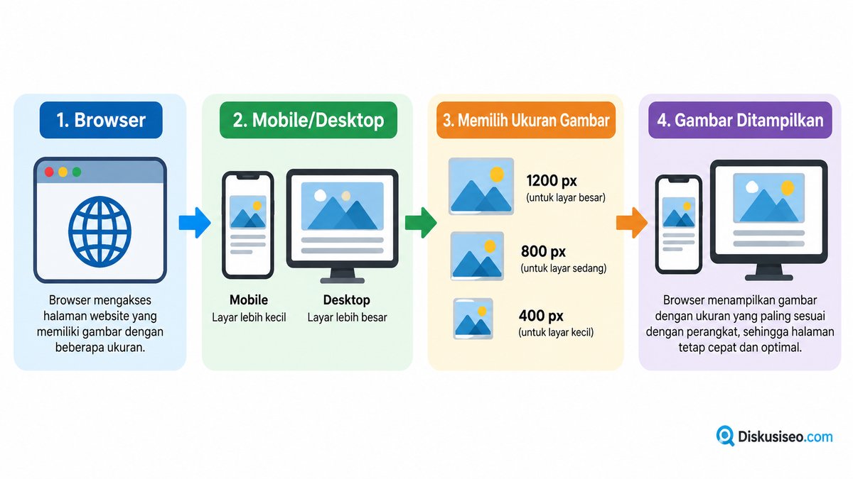 Gunakan Gambar Responsif dan Lazy Loading